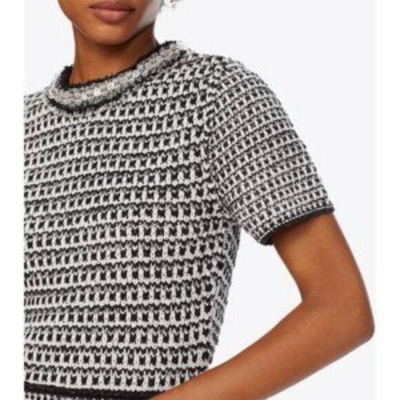 Tory Burch Embellished Tweed Short-Sleeve Dress - Picture 16 of 16